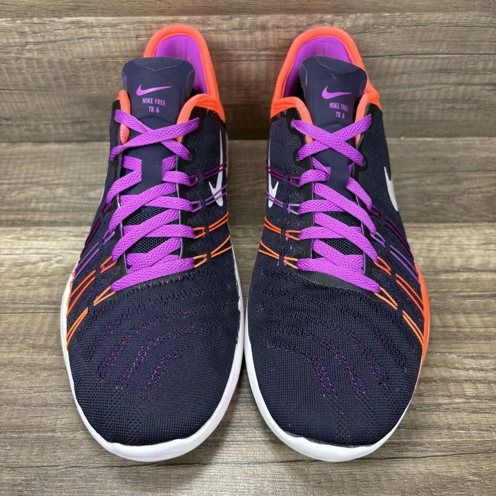 Nike Free TR 6 Blue Purple Orange Womens US Size 8 833413-500 Running Shoes